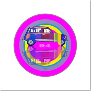 Renault 4 on target Posters and Art